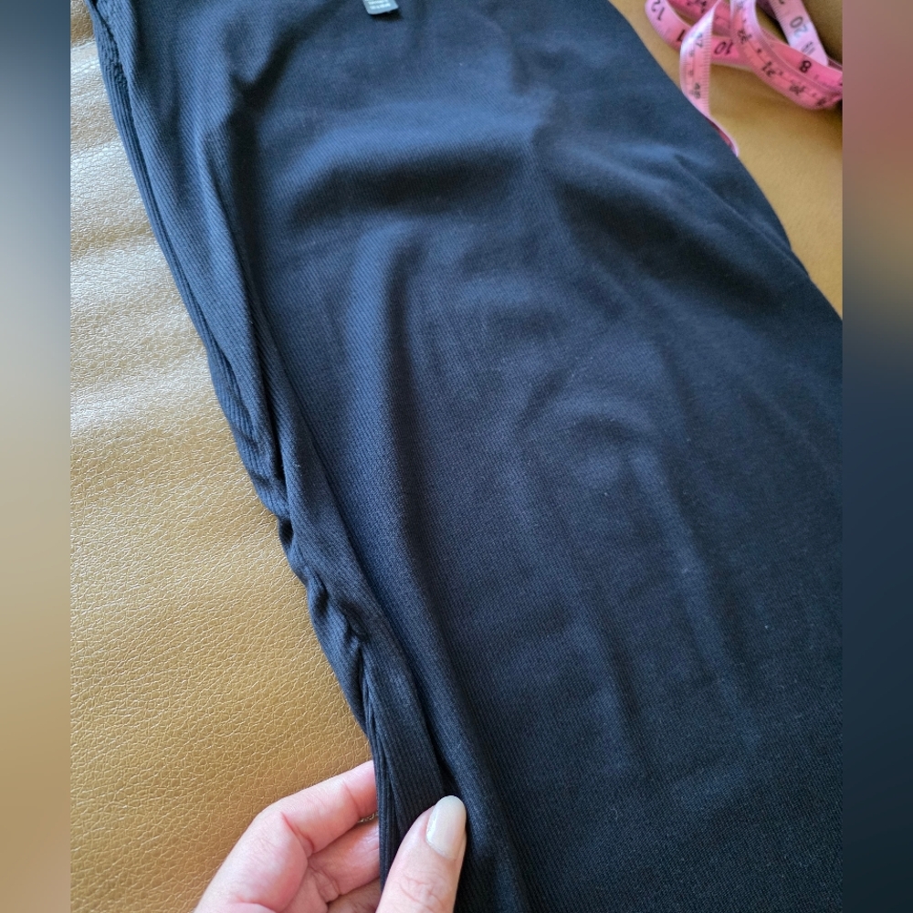 Vuori Pose Midi Tank Dress, Size Small, Black, Ribbed Midi Dress - Picture 7 of 10